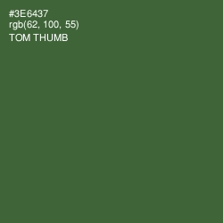 #3E6437 - Tom Thumb Color Image